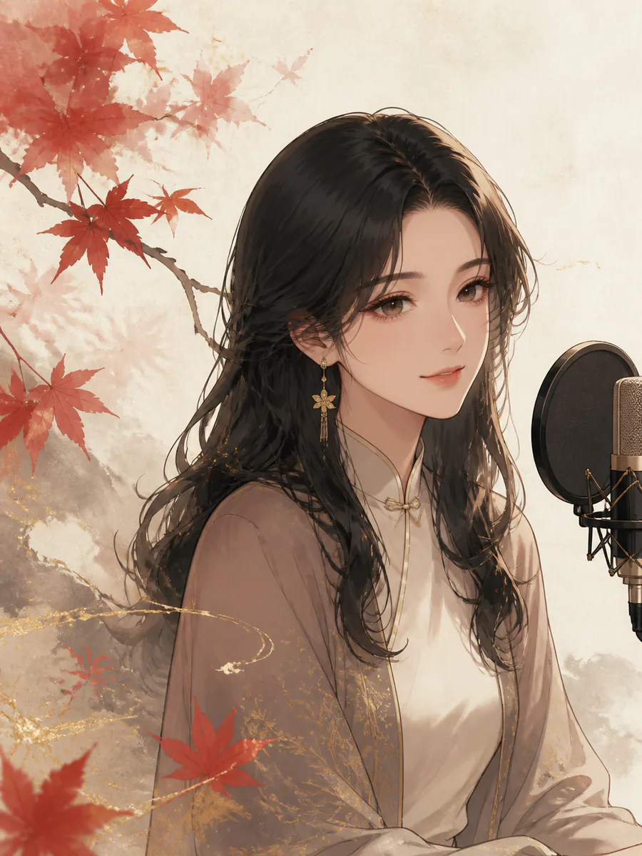 栖月原创东方插画