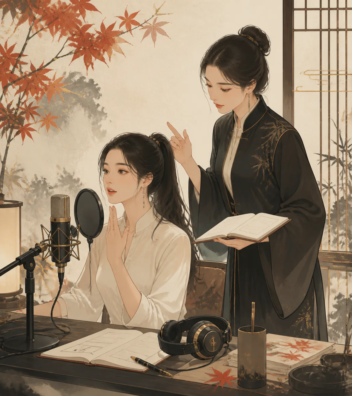 主播孵化东方插画 1
